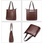 Geanta dama, Anaya GT1519, piele naturala, model maro fotografia produsului View 2 S