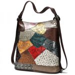 Geanta dama Daiana GT1529, piele naturala, multicolor fotografia produsului