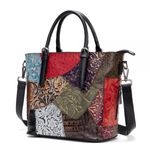Geanta dama, Kassidy GT1515, piele naturala, model multicolor fotografia produsului