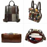 Rucsac dama, Anya GT1536, piele naturala, model multicolor fotografia produsului View 4 S