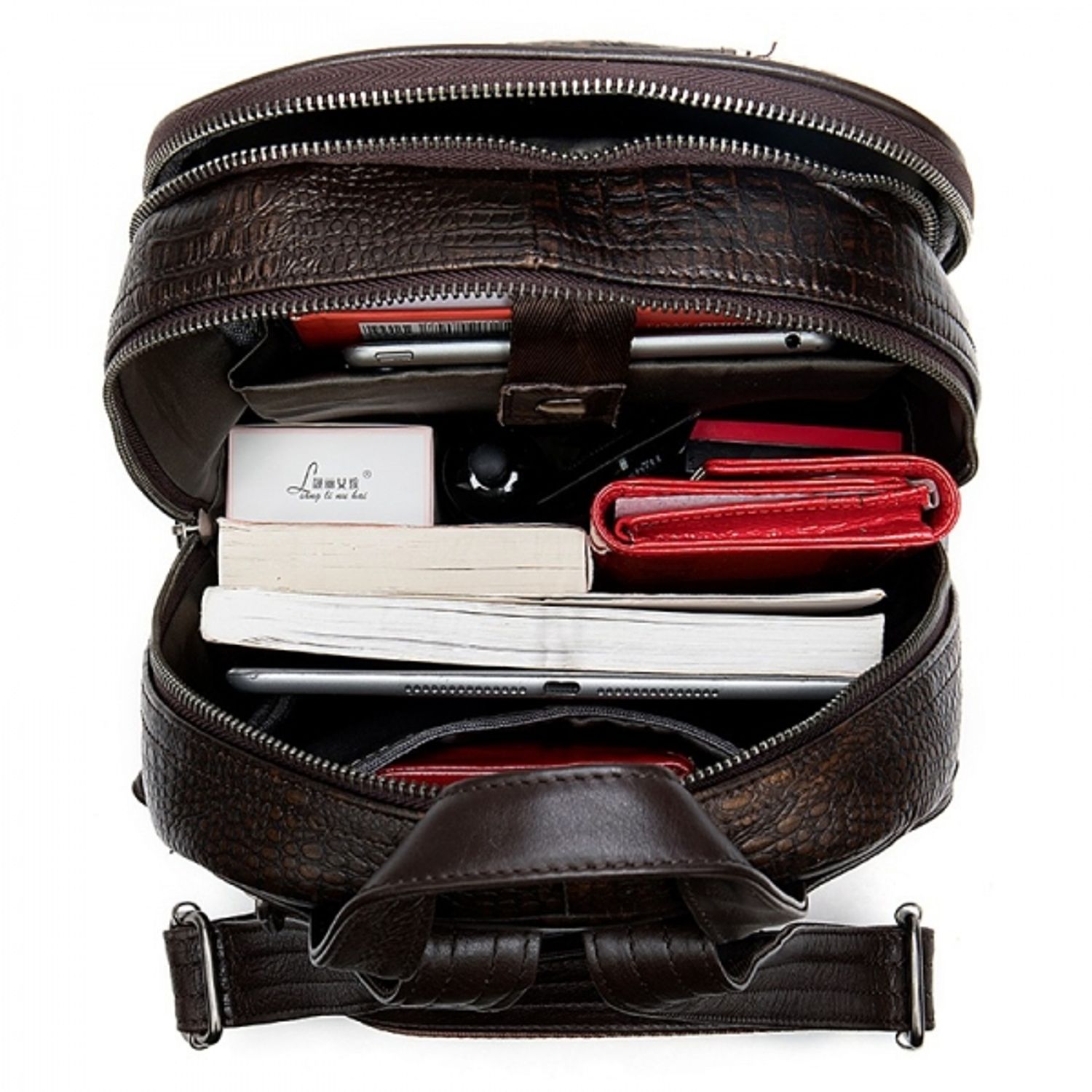 Rucsac dama, Janelle GT1535, piele naturala, model multicolor fotografia produsului View 3 L