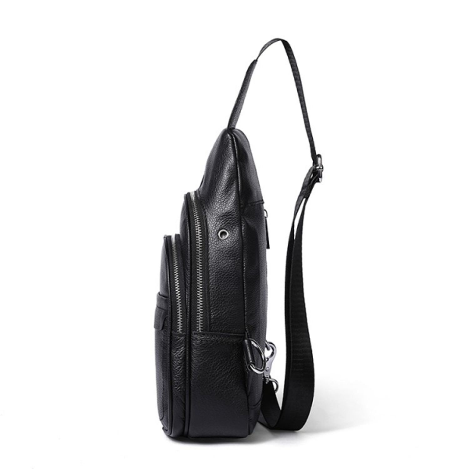 Geanta pentru barbati, Eric GT1322, piele naturala, Negru fotografia produsului View 3 L