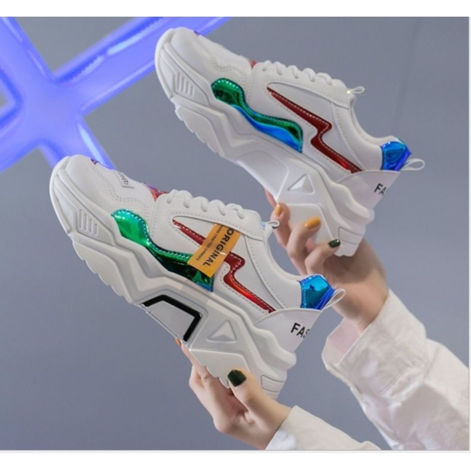 Pantofi sport dama AD29, model alb, AD29-35 fotografia produsului View 2 L