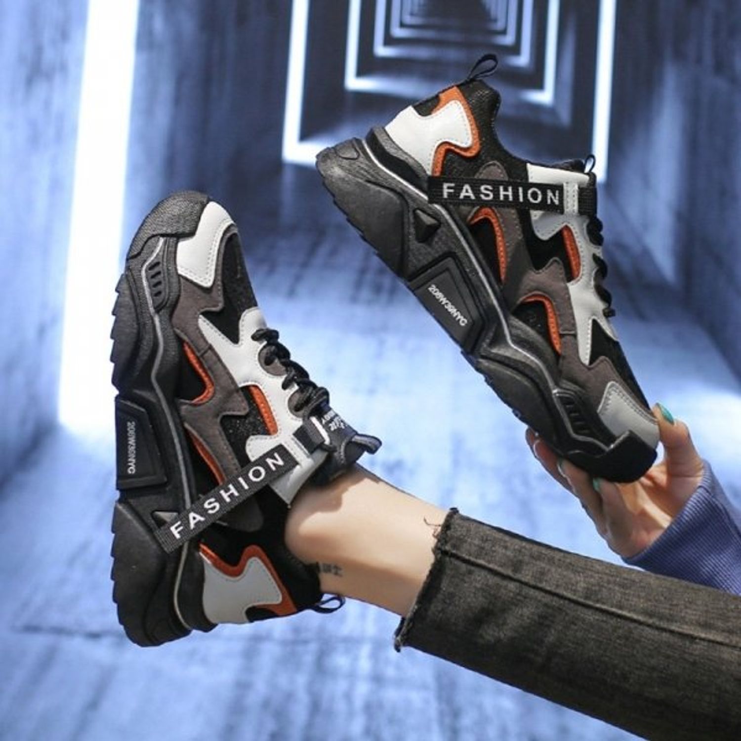 Pantofi sport dama AD49, model negru, AD49-35 fotografia produsului View 4 L