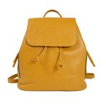 Rucsac dama Zelinda GT1495, piele naturala, galben fotografia produsului
