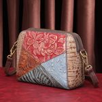 Geanta dama, Monika GT1510, piele naturala, multicolor fotografia produsului View 2 S
