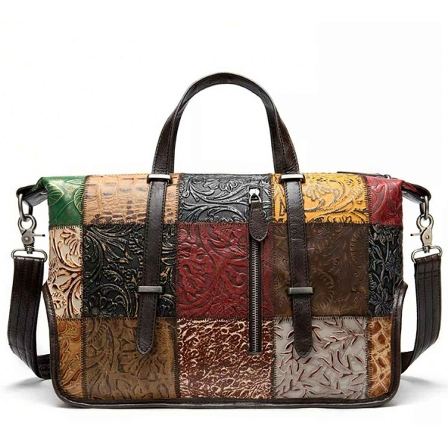 Geanta dama, Nya GT1526, piele naturala, model multicolor fotografia produsului View 2 L