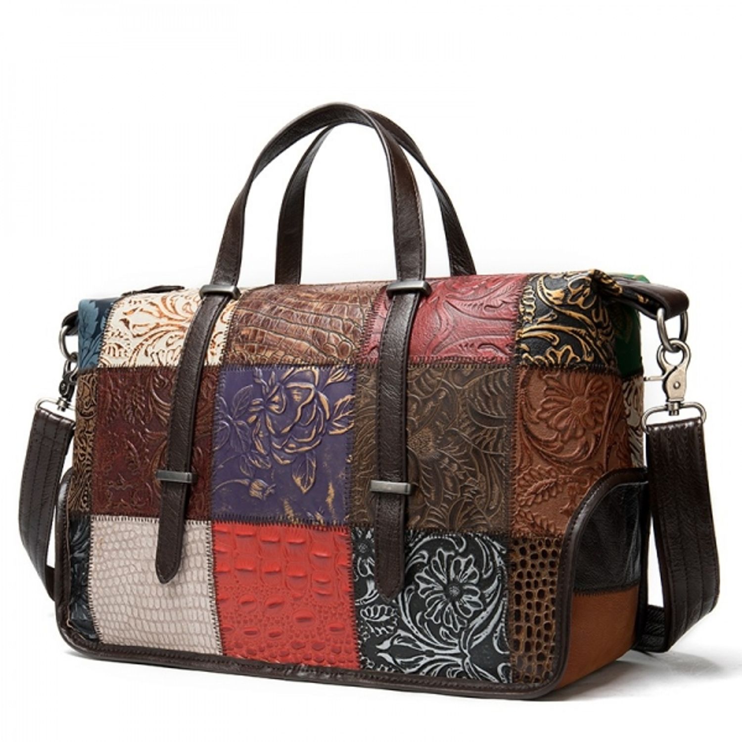 Geanta dama, Nya GT1526, piele naturala, model multicolor fotografia produsului View 6 L