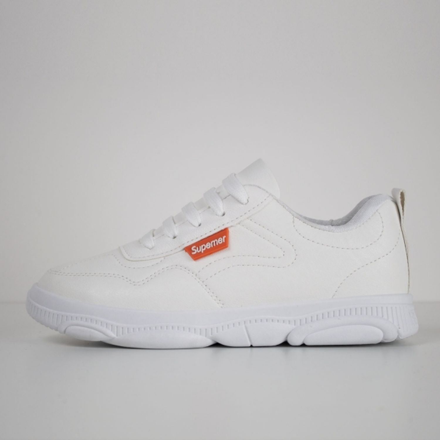 Pantofi sport dama AD21, model alb, AD21-38 fotografia produsului View 2 L