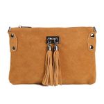 Geanta dama Tianna GT1573, piele intoarsa, cognac fotografia produsului