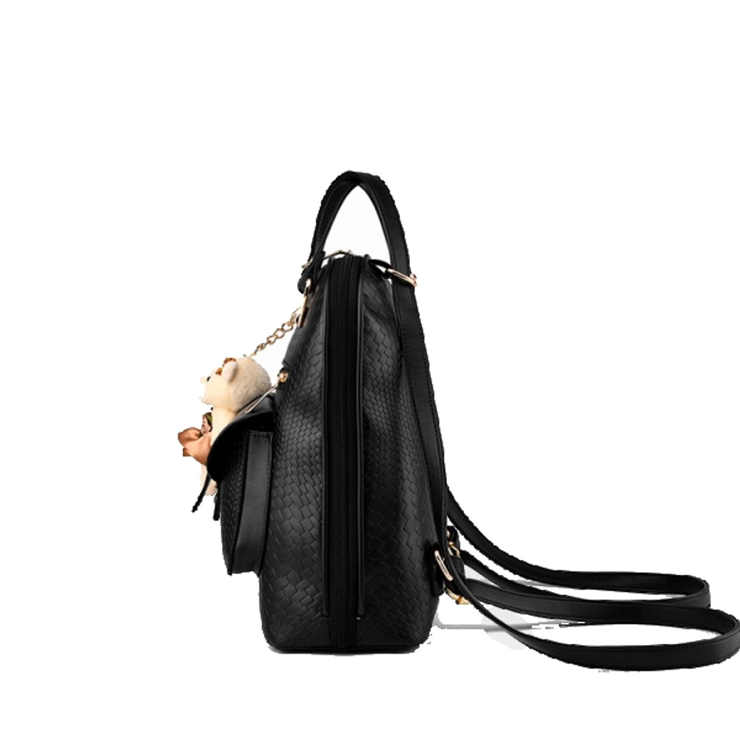 Rucsac pentru dama, Geneva GT119, model negru fotografia produsului View 3 L