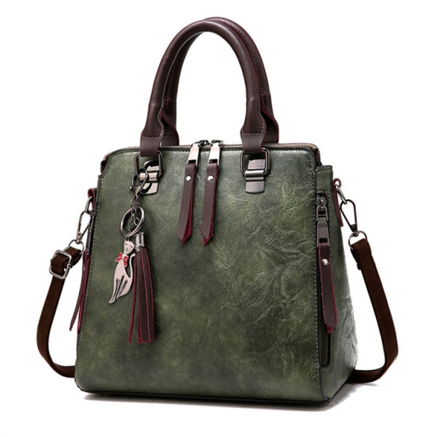 Geanta dama GT1646 Crista, verde fotografia produsului