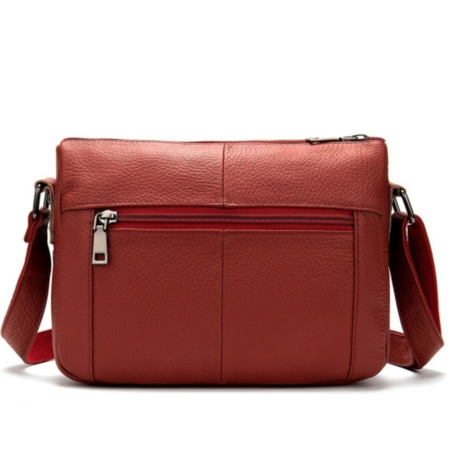 Geanta dama Amina GT1540, piele naturala, rosu fotografia produsului View 3 L