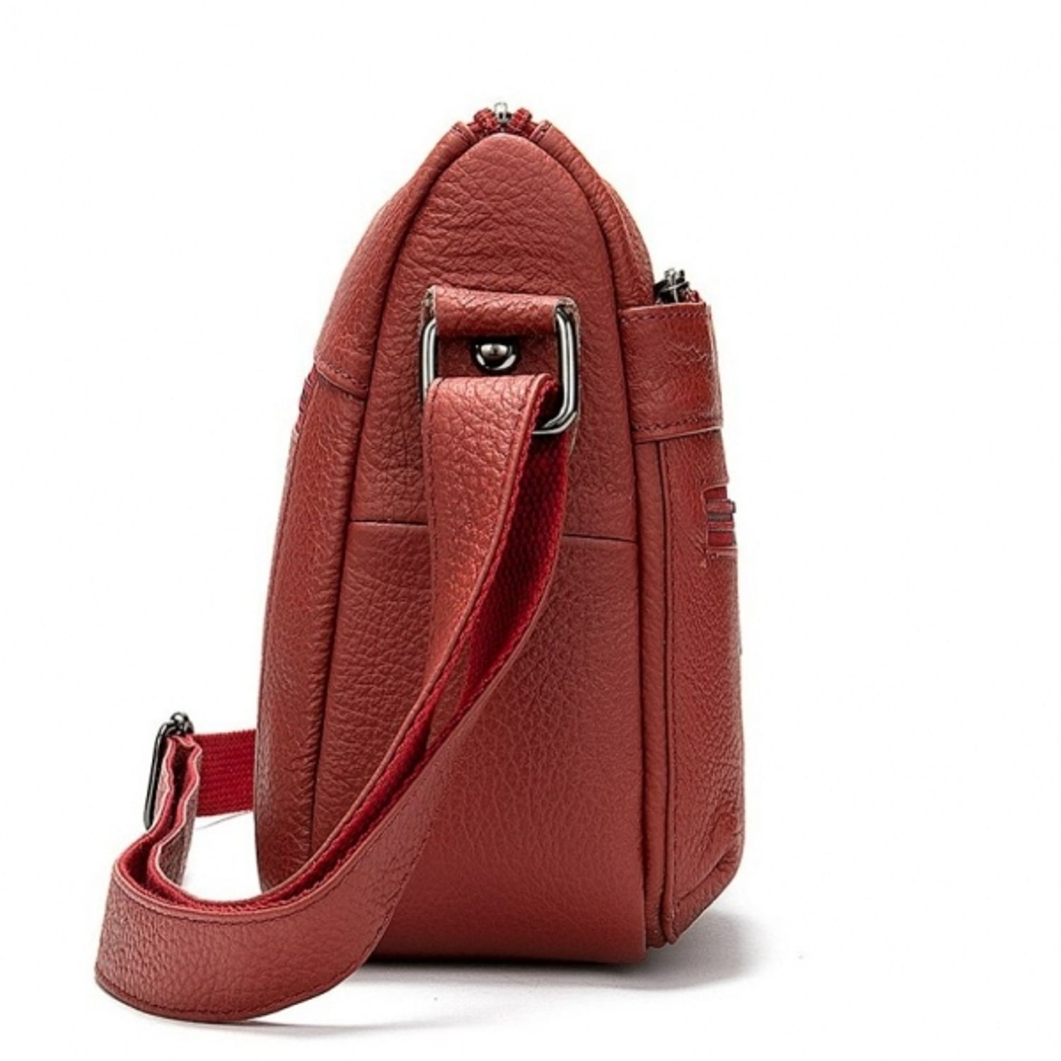 Geanta dama Amina GT1540, piele naturala, rosu fotografia produsului View 6 L