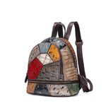 Rucsac dama Dalie GT1534, piele naturala, multicolor fotografia produsului