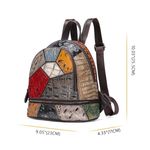 Rucsac dama Dalie GT1534, piele naturala, multicolor fotografia produsului View 4 S