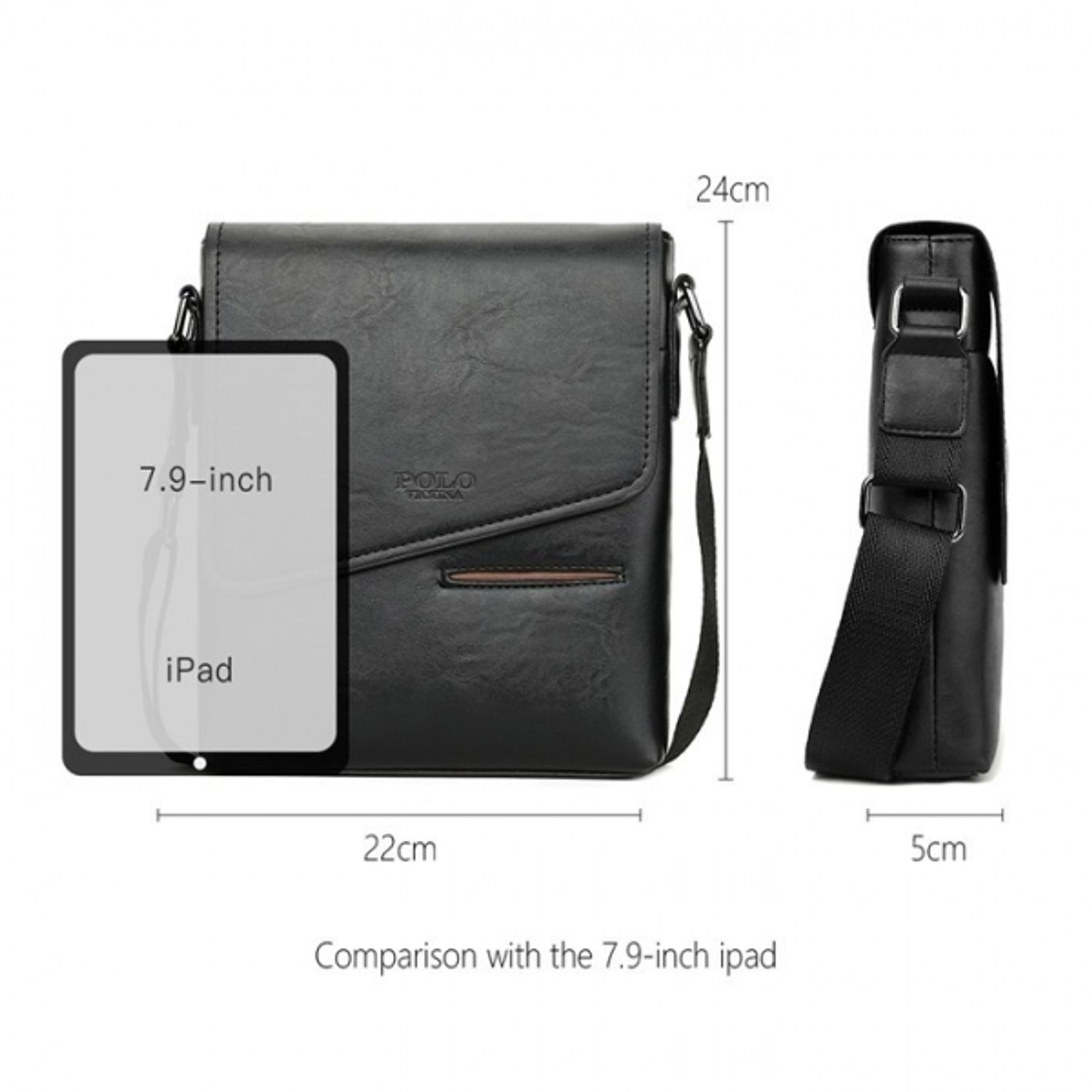 Geanta de umar pentru barbati Vicuna Polo GT93, model maro fotografia produsului View 6 L