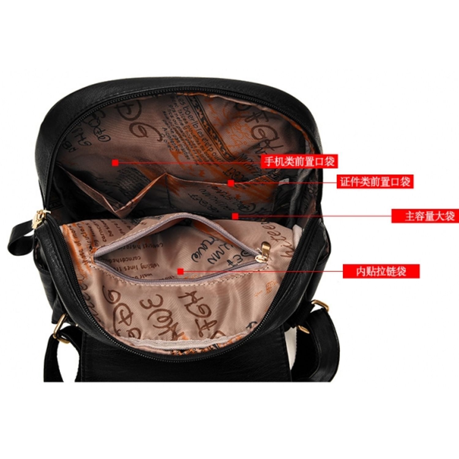 Rucsac pentru dama, model GT141, albastru inchis fotografia produsului View 5 L