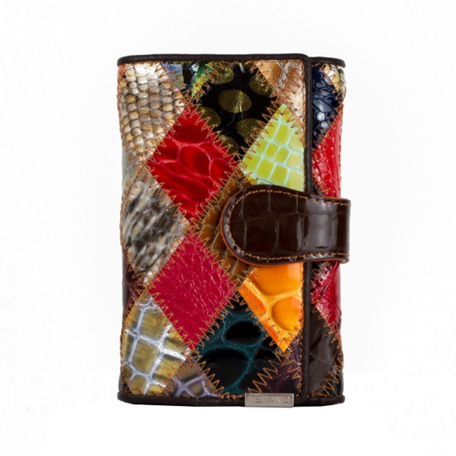 Portofel dama Bailini Erin PT494, piele naturala, model multicolor fotografia produsului