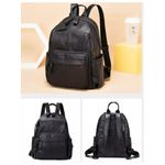 Rucsac dama, Maliyah GT1518, piele naturala, model negru fotografia produsului View 2 S