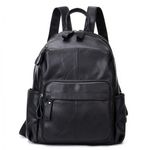 Rucsac dama, Maliyah GT1518, piele naturala, model negru fotografia produsului