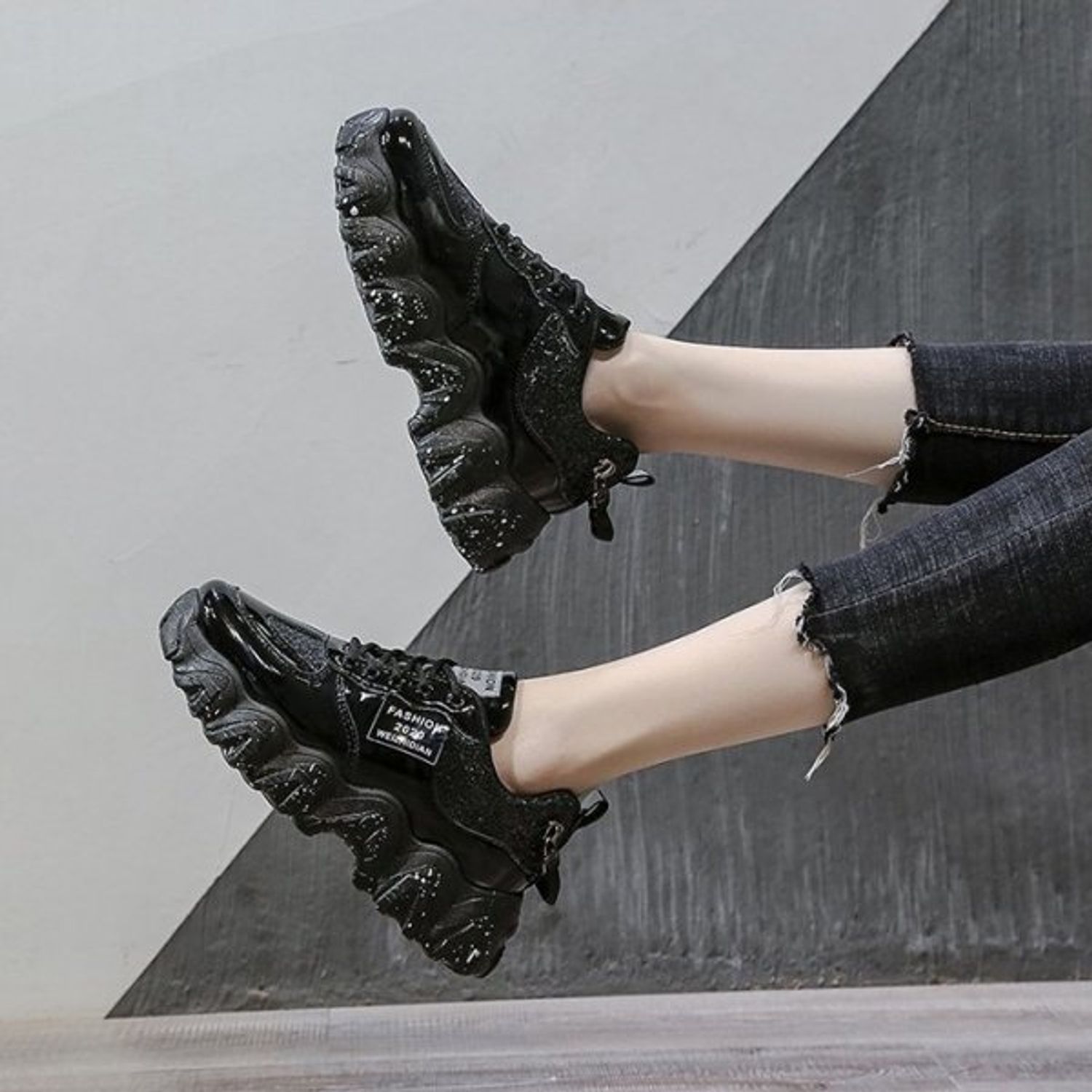 Pantofi sport dama AD60, model negru, AD60-37 fotografia produsului View 4 L