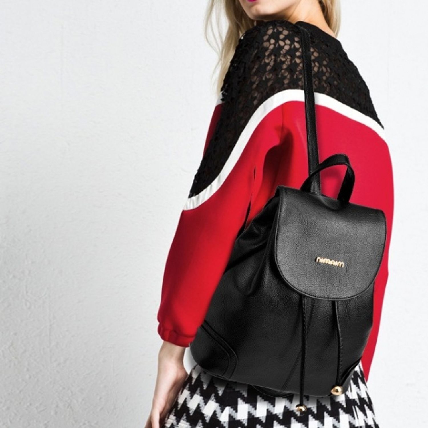 Rucsac pentru dama, model GT124, negru fotografia produsului View 5 L