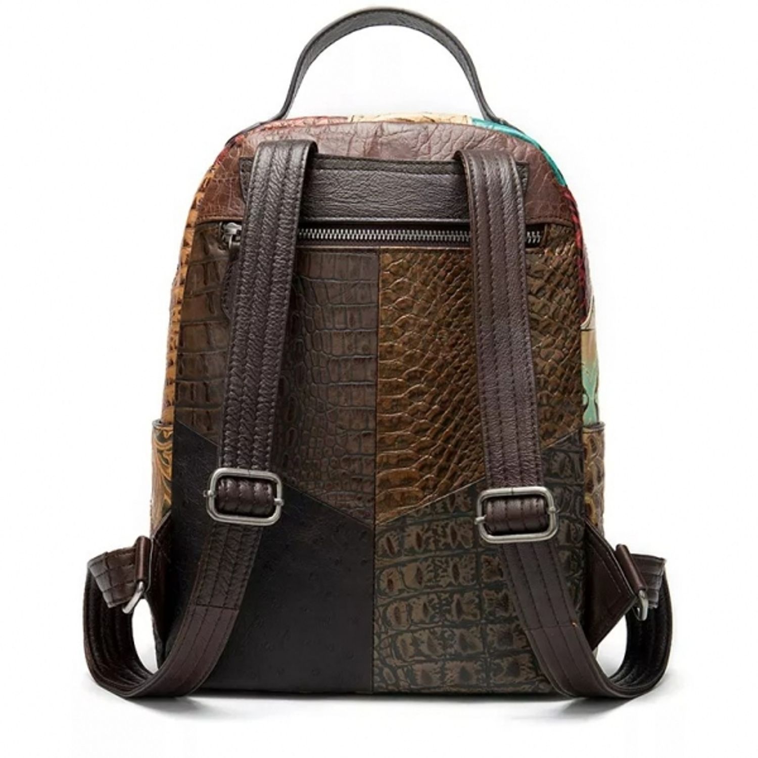 Rucsac dama, Kelly GT1533, piele naturala, model multicolor fotografia produsului View 4 L