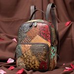 Rucsac dama, Kelly GT1533, piele naturala, model multicolor fotografia produsului View 6 S