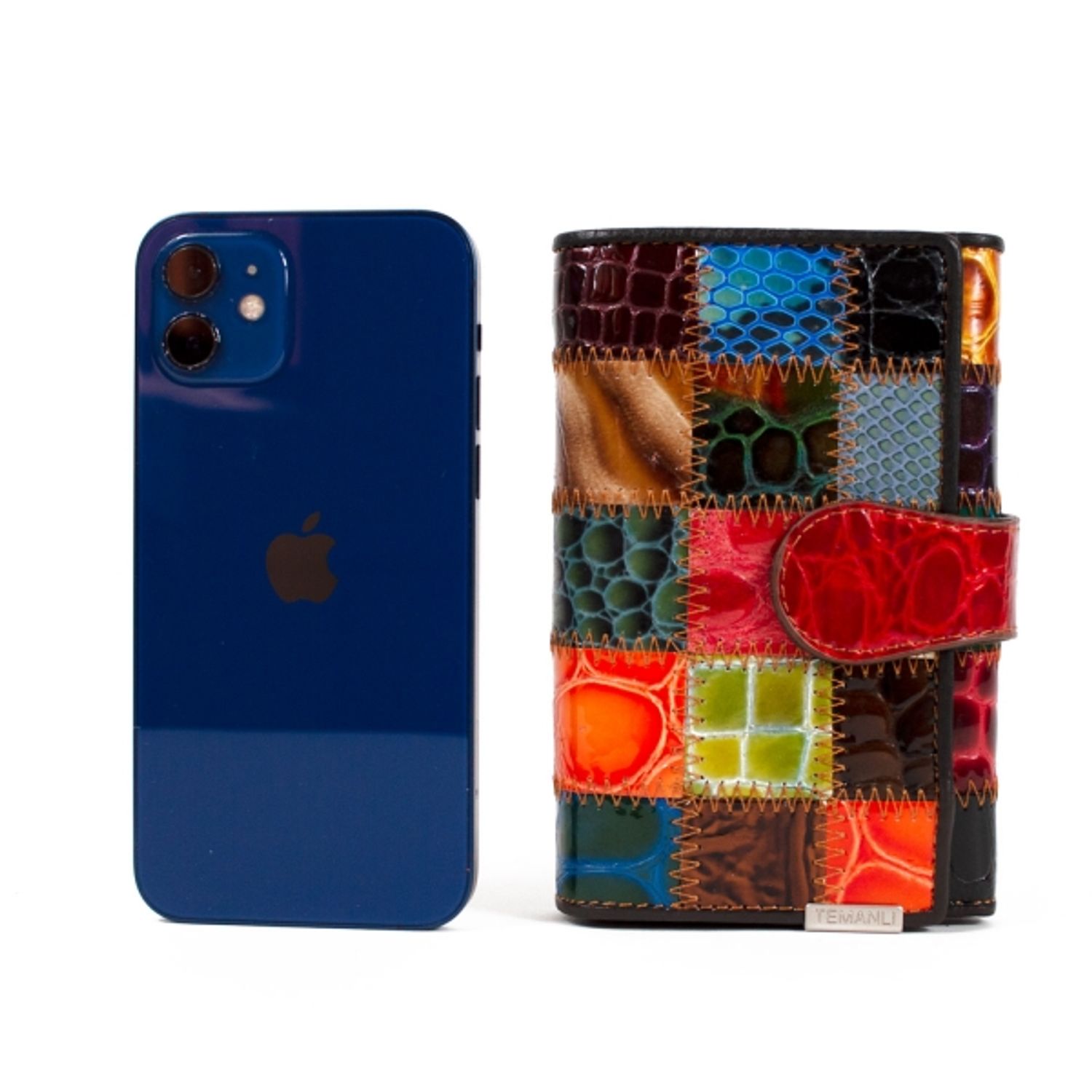 Portofel dama Temanli PT807, piele naturala, multicolor fotografia produsului View 6 L