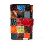 Portofel dama Temanli PT807, piele naturala, multicolor fotografia produsului