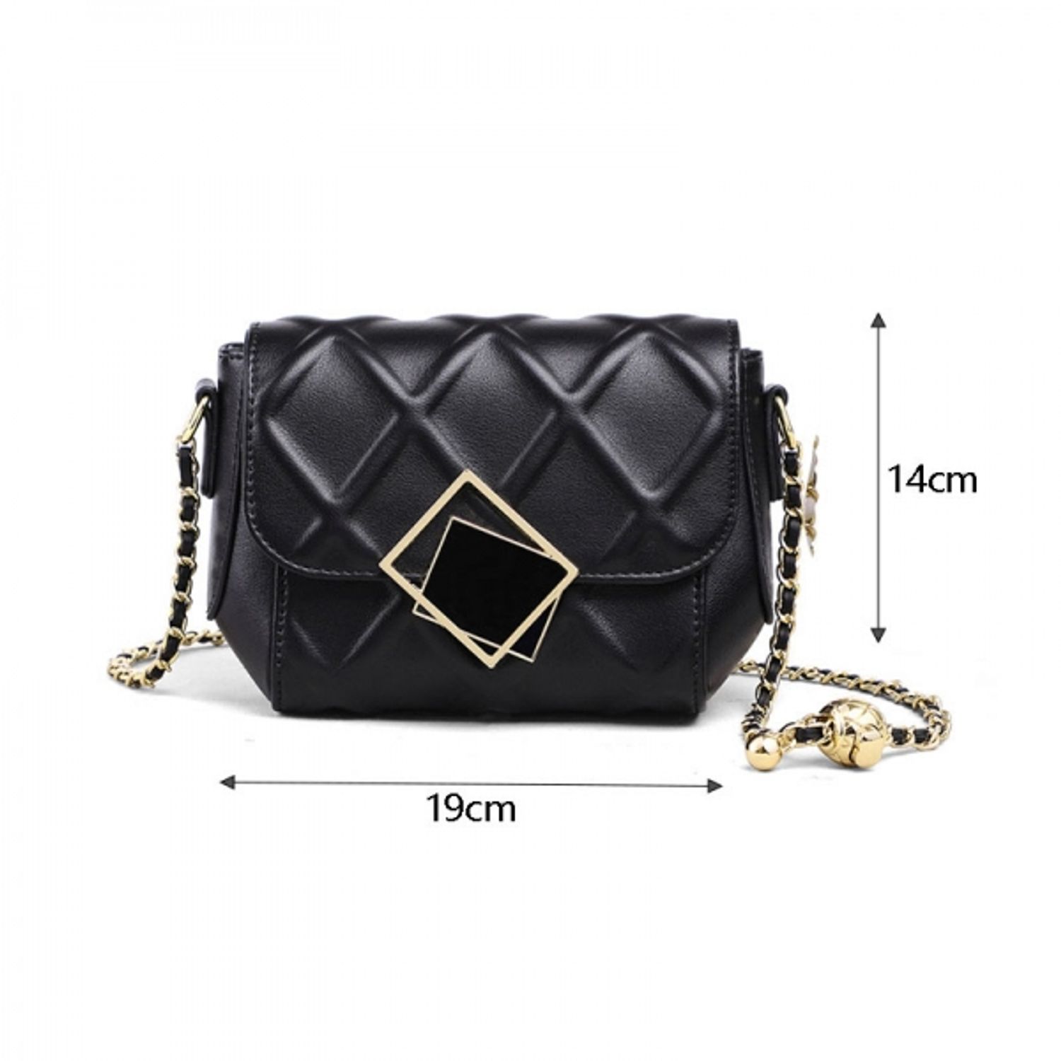 Geanta dama, Nelly GT1509, piele naturala, negru fotografia produsului View 3 L