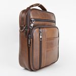 Geanta barbati, Leon GT1325, piele naturala, model maro deschis fotografia produsului View 4 S