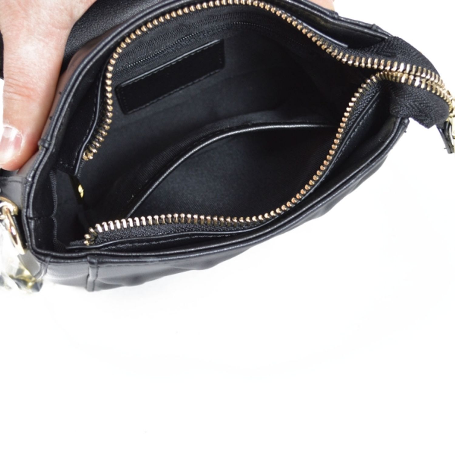 Geanta dama, Nelly GT1509, piele naturala, negru fotografia produsului View 2 L