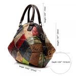 Geanta dama, Aleena GT1532, piele naturala, model multicolor fotografia produsului View 4 S