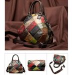 Geanta dama, Aleena GT1532, piele naturala, model multicolor fotografia produsului View 6 S