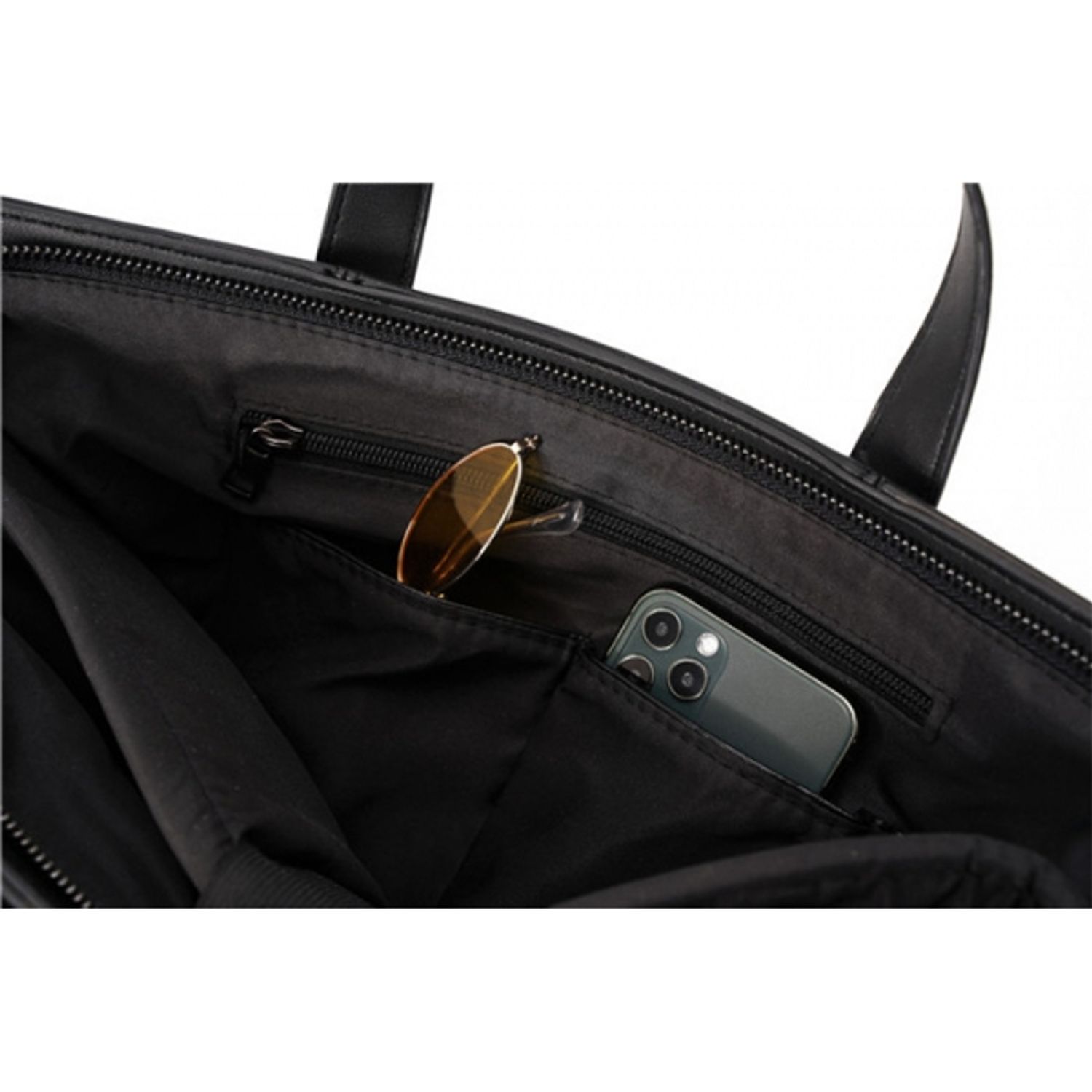 Servieta pentru barbati, Adelin GT1439, model negru fotografia produsului View 4 L