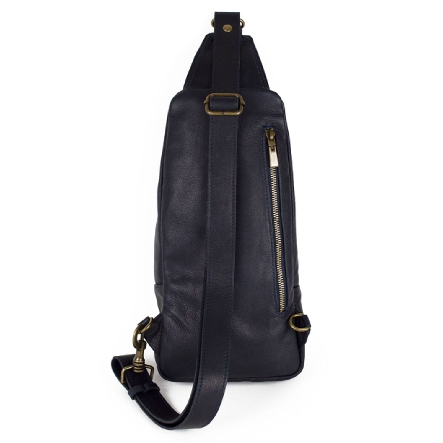 Geanta barbati Sam GT1128, piele naturala, albastru inchis fotografia produsului View 3 L
