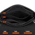 Geanta de umar pentru barbati, Teddy GT1419, model negru fotografia produsului View 5 S