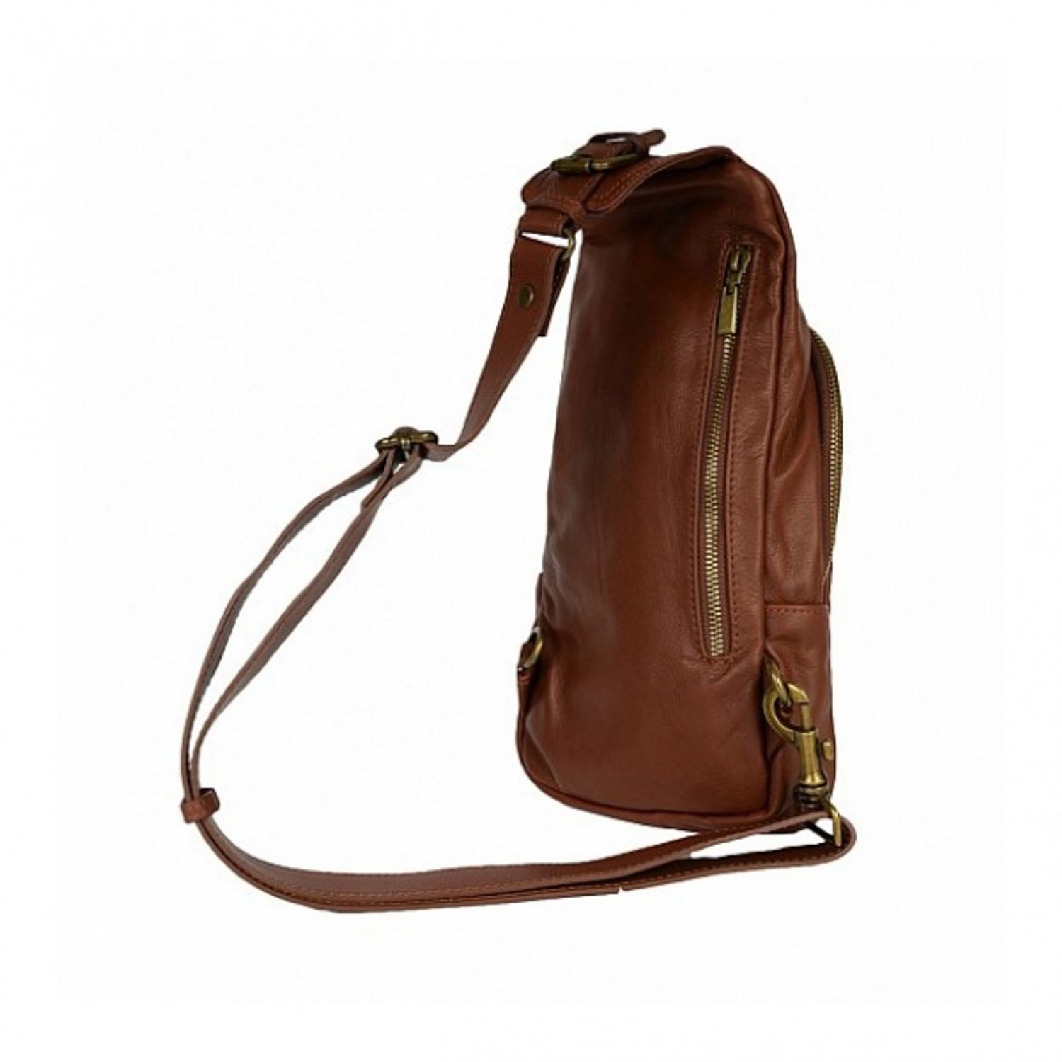 Geanta barbati Sam GT726, piele naturala, model maro fotografia produsului View 6 L