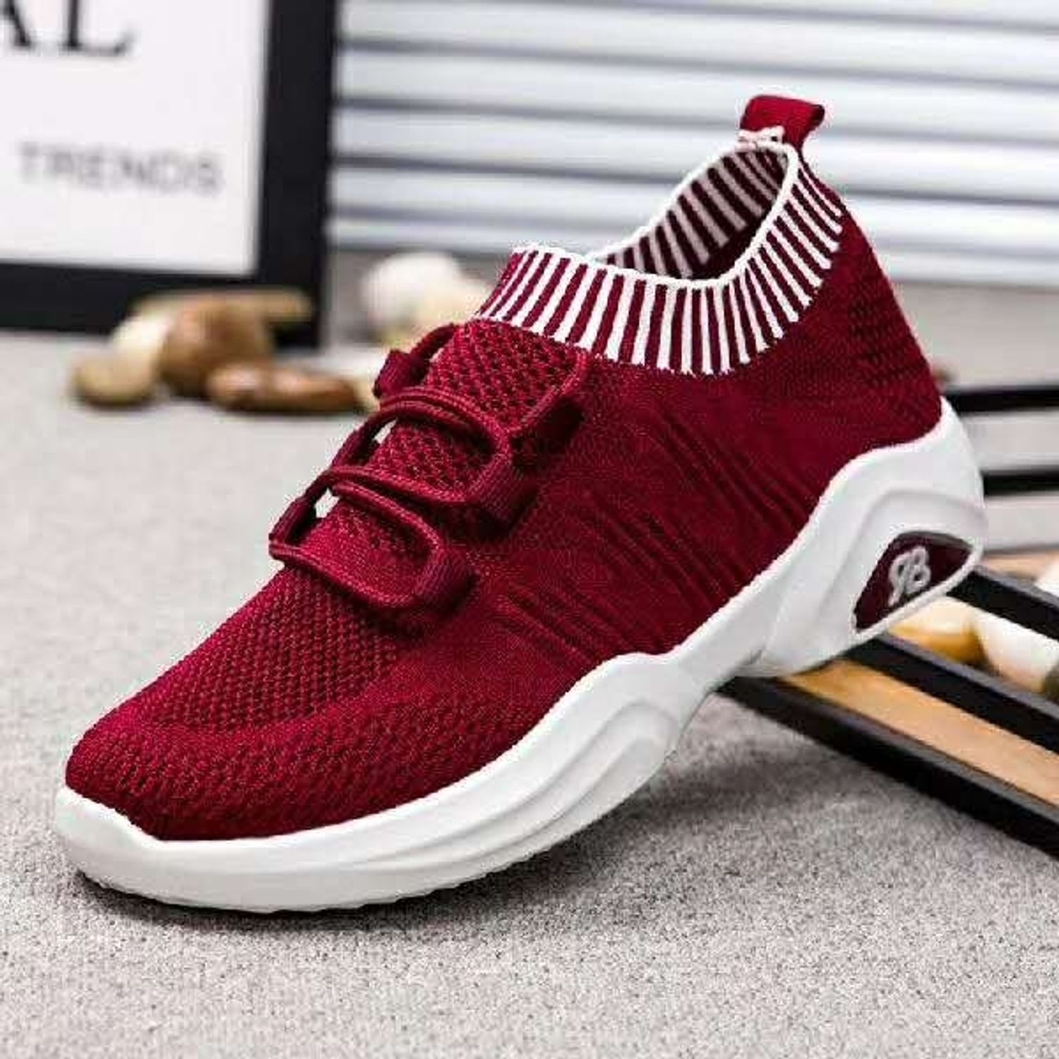 Pantofi sport dama AD23, model bordo, AD23-35 fotografia produsului View 4 L