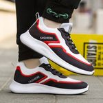 Pantofi sport barbati AD62, model negru/rosu, AD62-39 fotografia produsului View 3 S