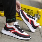 Pantofi sport barbati AD62, model negru/rosu, AD62-39 fotografia produsului View 7 S