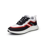Pantofi sport barbati AD62, model negru/rosu, AD62-39 fotografia produsului