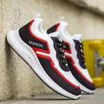 Pantofi sport barbati AD62, model negru/rosu, AD62-39 fotografia produsului View 6 S