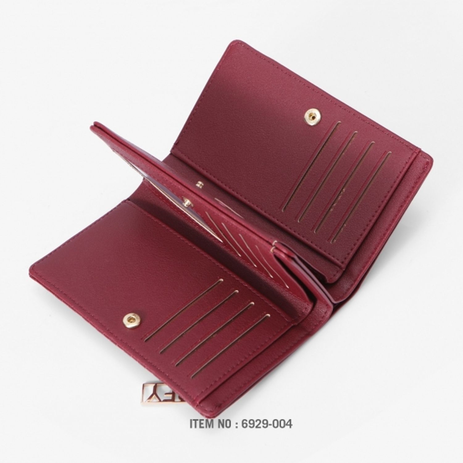 Portofel dama Perfect For You PT395, bordo fotografia produsului View 6 L