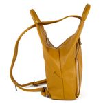 Rucsac dama Zaiyda GT1170, piele naturala, galben fotografia produsului View 3 S