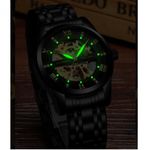 Ceas barbatesc Tevise CS1261, automatic, otel inoxidabil, negru fotografia produsului View 3 S