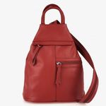 Rucsac dama Stacia GT1499, piele naturala, rosu fotografia produsului
