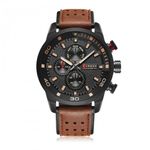 Ceas barbatesc CURREN CS786, curea piele, model casual fotografia produsului